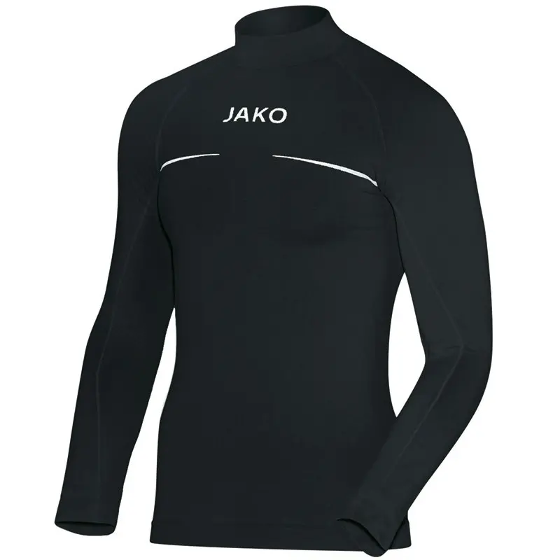 Jako Men'S Stand-Up Collar Base Layer Shirt – Black (Size 116–Xxl) 1