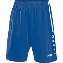Jako Turin Senior Soccer Shorts – Royal Blue/White 1