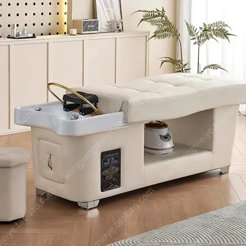 Japanese-Style Shampoo Chair | Salon Spa Unit With Integrated Head Massage & Water Recirculation 1