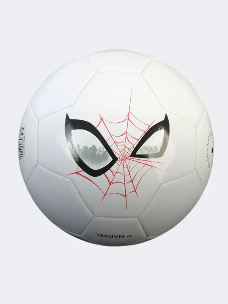 Joerex Spider-Man Pvc Soccer Ball – Size 5, White With Graphic 1