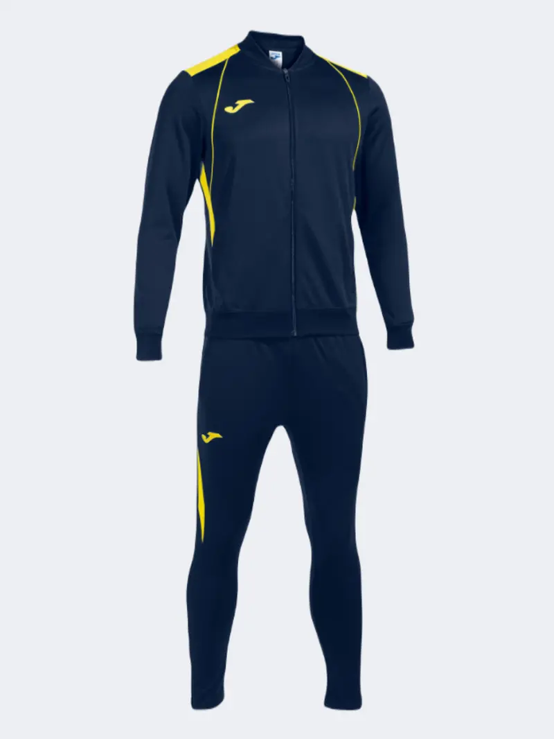 Joma Championship Vii Men'S Training Track Suit – Navy Blue/Yellow 1