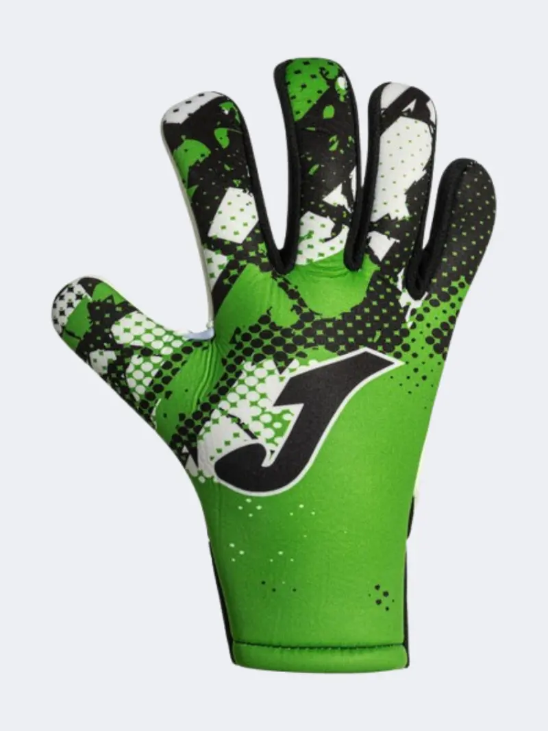 Joma Hunter Fluorescent Green & Black Football Gloves (Unisex) 1