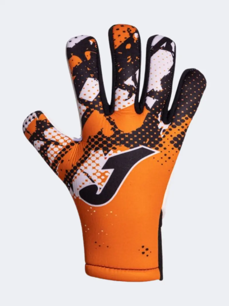 Joma Hunter Football Gloves For Men – Fluorescent Orange & Black 1