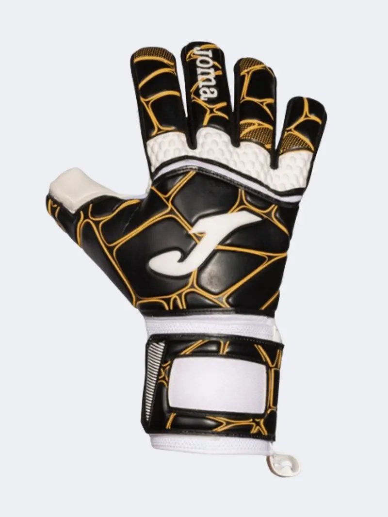 Joma Pro Goalkeeper Gloves – Unisex, Black/Gold/White 1