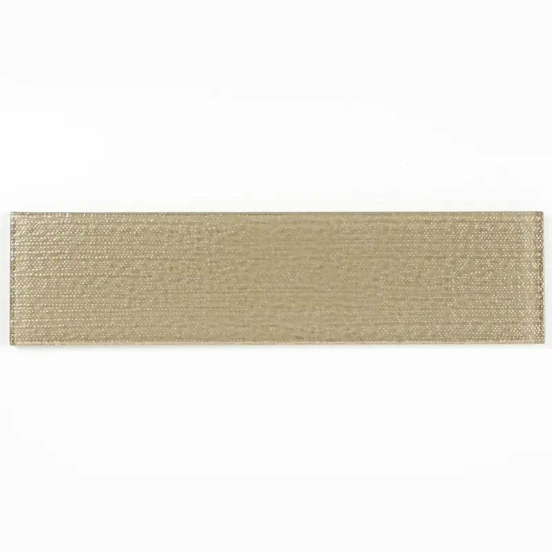 Khaki Glass Subway Tile – Neutral 3 In X 12 In Contemporary Wall Tile 1