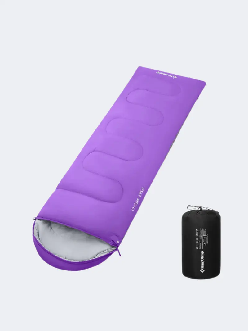 King Camp Oasis 250 Outdoor Sleeping Bag – Purple 1