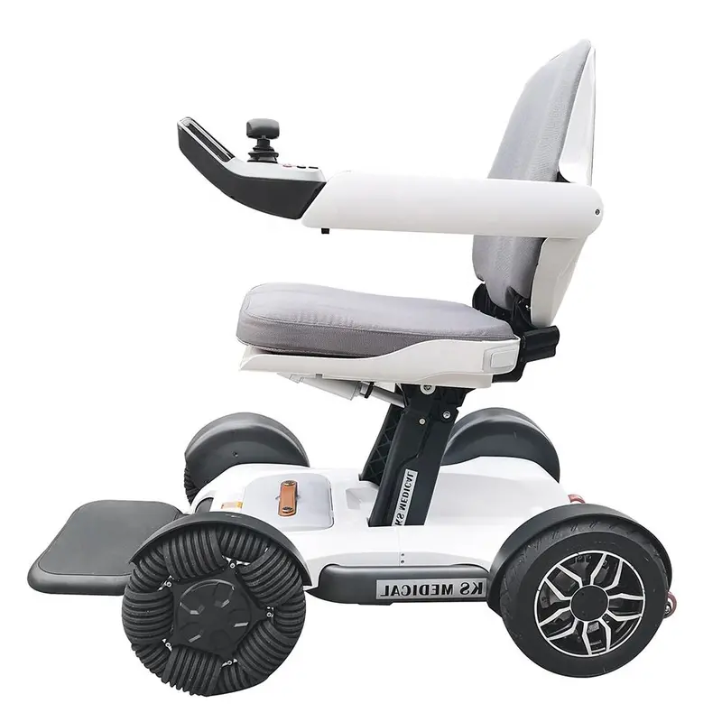 Ksmm901 All-Terrain Foldable Electric Wheelchair – Lightweight 4-Wheel Mobility Scooter 1