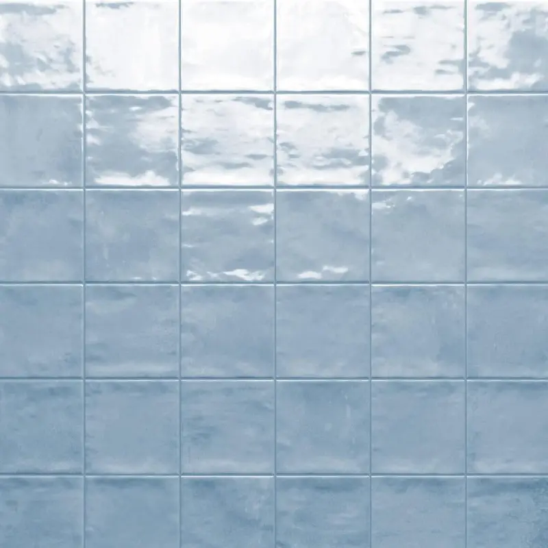 Light Blue 4X4 Glossy Porcelain Tile – Charleston Collection 1