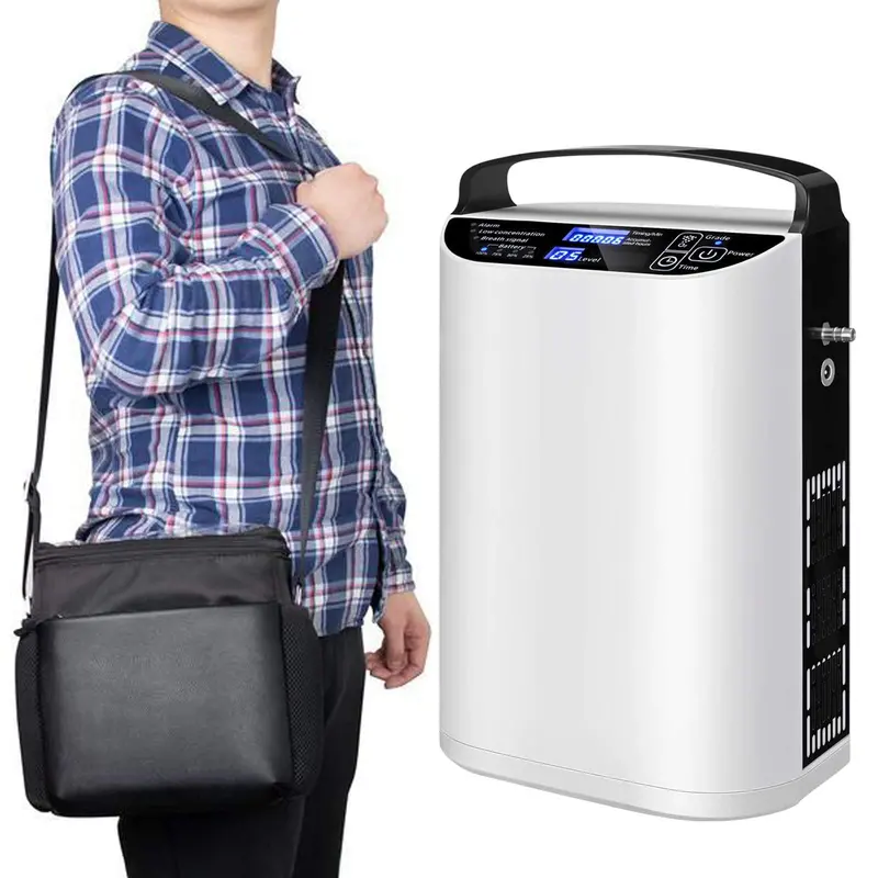 Lightweight Portable Pulse-Dose Oxygen Concentrator – 1–5 L/Min, 3-Hour Battery Included 1