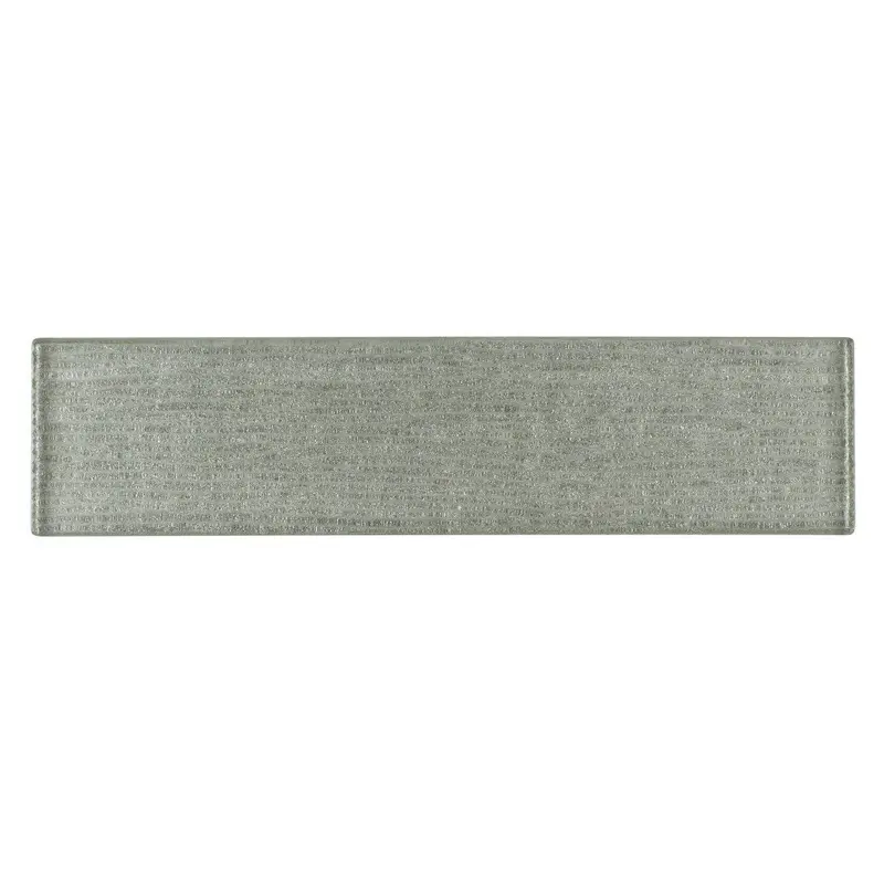 Linen Sleet 2X8 Inch Glass Subway Tile 1