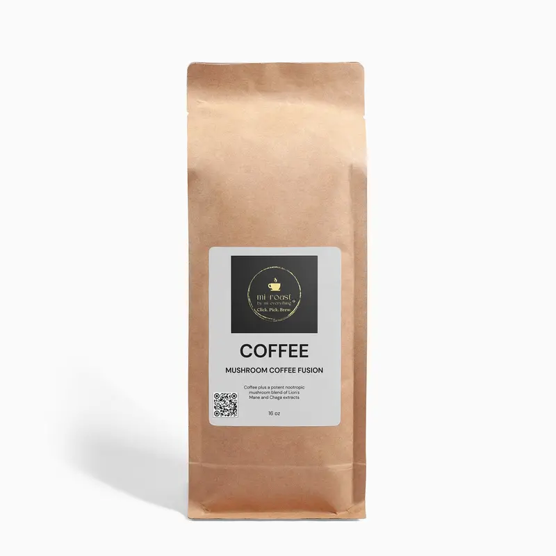 Lion’S Mane & Chaga Mushroom Coffee Blend – 16Oz Whole Bean Or Ground 1