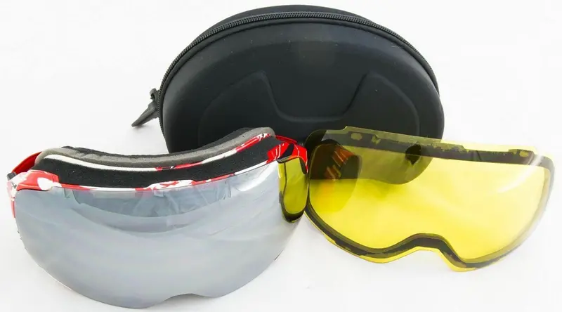 Magnetic Dual-Lens Ski Goggles – Anti-Fog Mirror & Yellow Lenses For Snow Sports 1