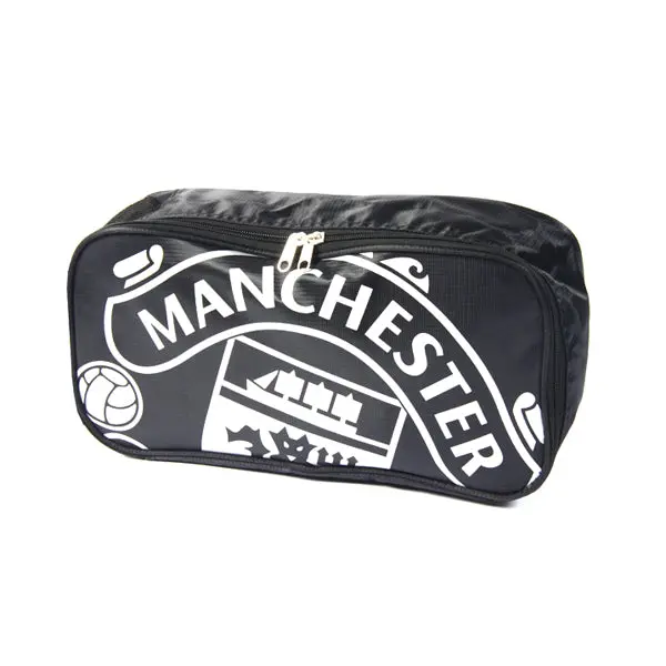 Manchester United Black Soccer Shoe Bag – Travel-Friendly 1