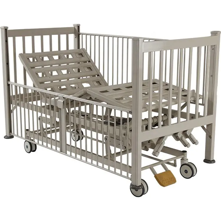 Manual Pediatric Care Bed – Sturdy, Adjustable Children’S Hospital Bed 1