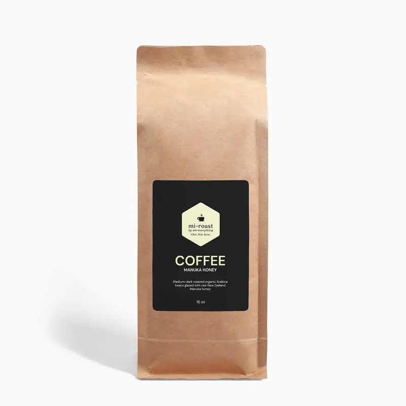 Manuka Honey Blended Coffee – 16Oz Bag 1