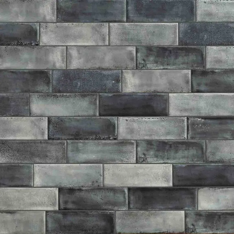 Matte Charcoal 4X12 Porcelain Subway Tile – Washed Diesel Effect 1