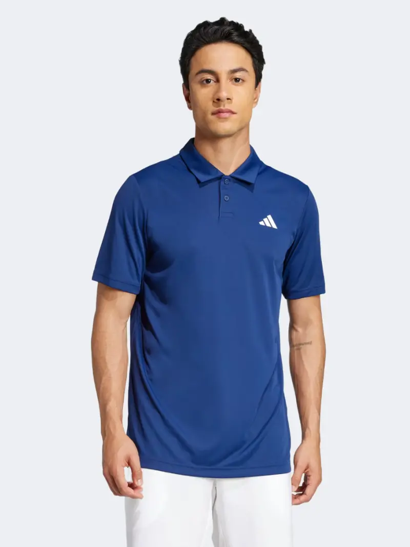 Men'S Adidas Club Tennis Polo Shirt – Short Sleeve, Dark Blue 1