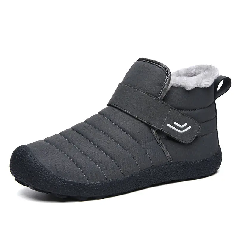 Men’S Winter High-Top Cotton Shoes – Insulated Velvet-Lined Cold-Weather Boots With Thick Sole