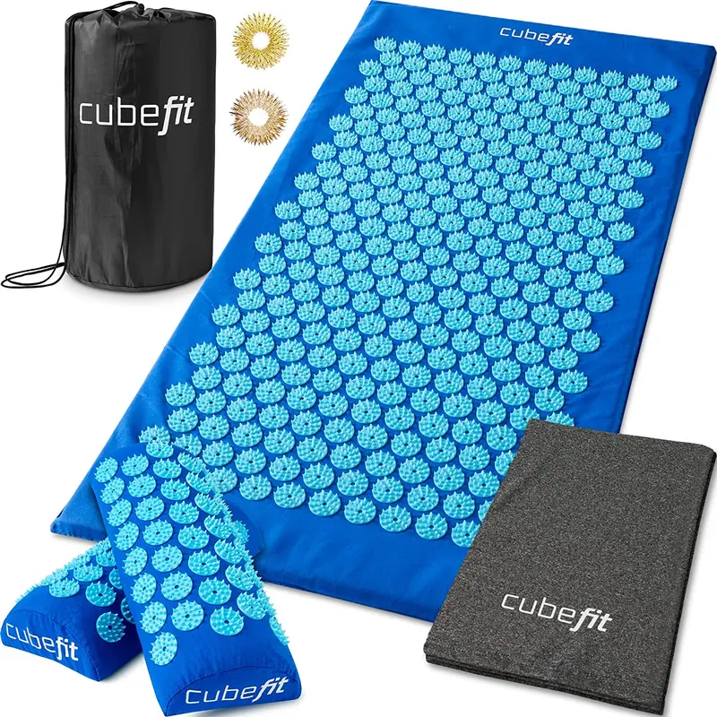 Meubon Acupressure Massage Mat & Neck Pillow Set – Full-Body Relief System 1