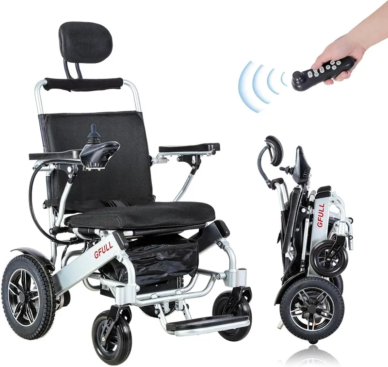 Meubon M77Ud All-Terrain Foldable Electric Wheelchair – 20-Mile Range, 330 Lb Capacity, Senior-Friendly Power Chair 3