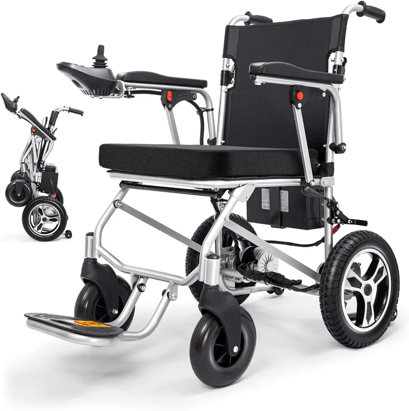 Meubon Mh551100 Foldable Electric Wheelchair – Lightweight, 20-Mile Range, Airline-Compliant Mobility Aid 1