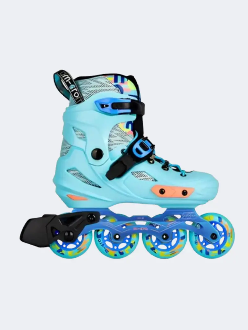 Micro Mis Ce Infinite Inline Skates – Solid Blue Adjustable Roller Skates With Brake 1
