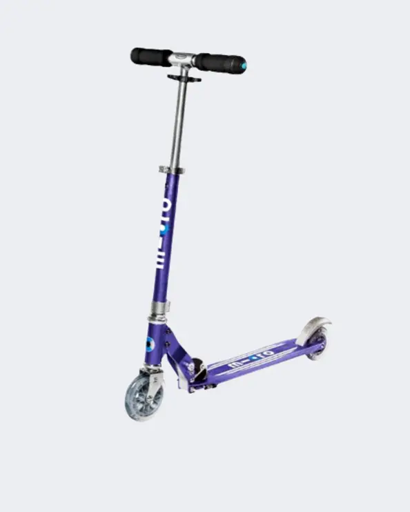Micro Sprite Kids’ Kick Scooter – Blue Stripe Design 1