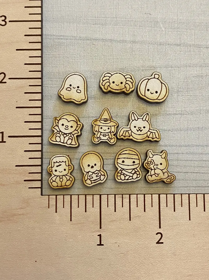 Miniature Baby Halloween Stud And Dangle Set 1