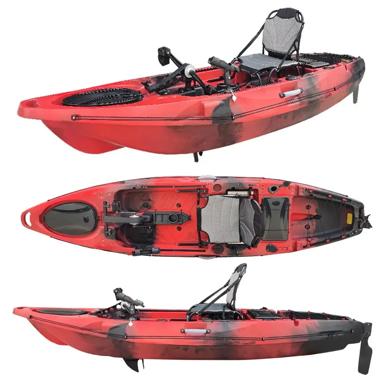Motorized Fishing Kayak – Skiff-Style Hull With X-Comfort Seat & Aluminum Handle For Enhanced Control 1