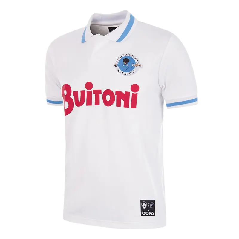Napoli Copa X Maradona Jersey – 1986–87 Retro Football Shirt 1