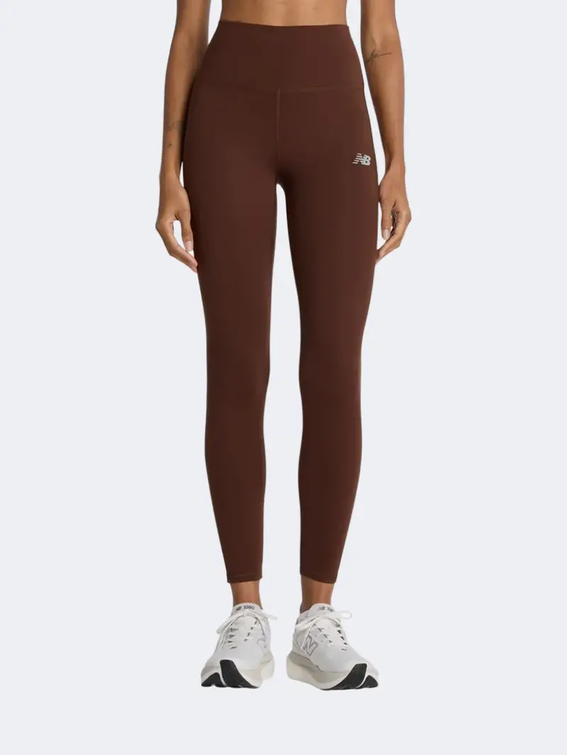 New Balance Harmony High-Rise 25" Women'S 7/8 Performance Tights In Pumpernickel 1