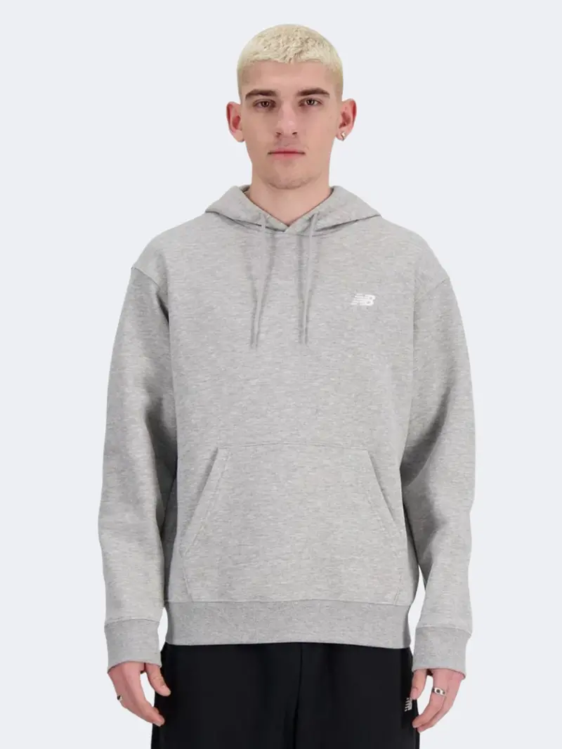New Balance Men'S Athletic Grey Essentials French Terry Hoodie 1