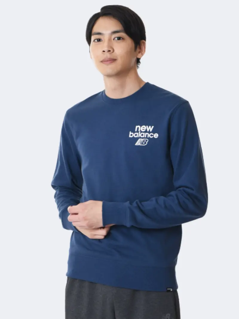 New Balance Men'S Navy Casual Sweatshirt 1