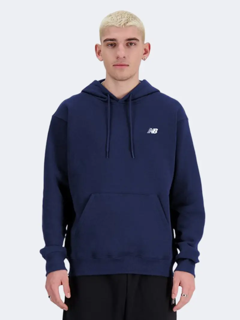 New Balance Men'S Navy Essentials French Terry Hoodie 1
