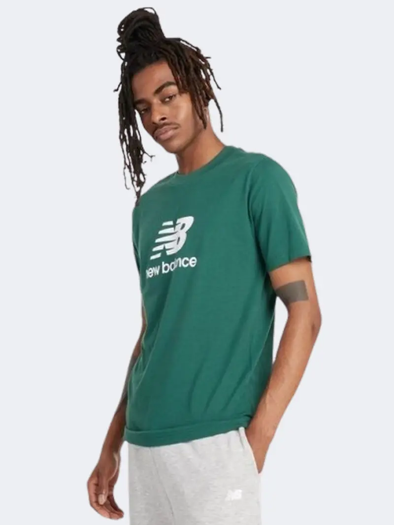 New Balance Sport Essential Logo Men'S Casual T-Shirt – Nightwatch Green 1