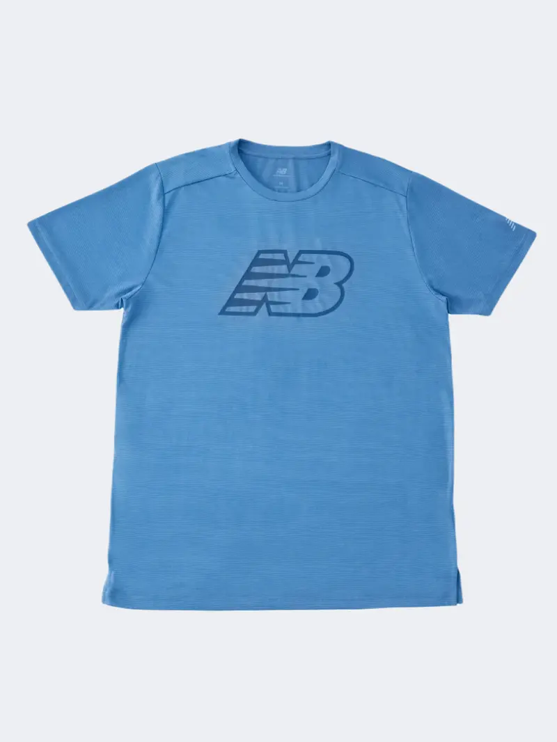 New Balance Sport Essentials Men'S Blue Agate Performance T-Shirt 1