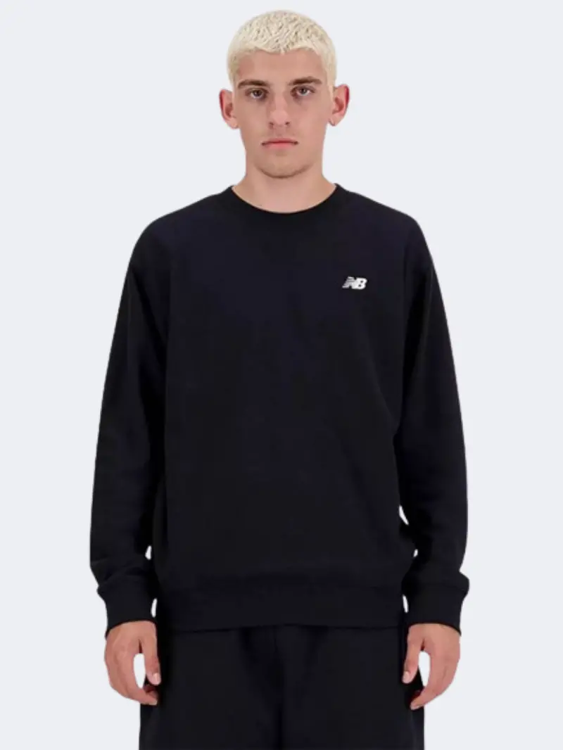 New Balance Sport Essentials Men'S Comfort-Fit Sweatshirt – Black 1