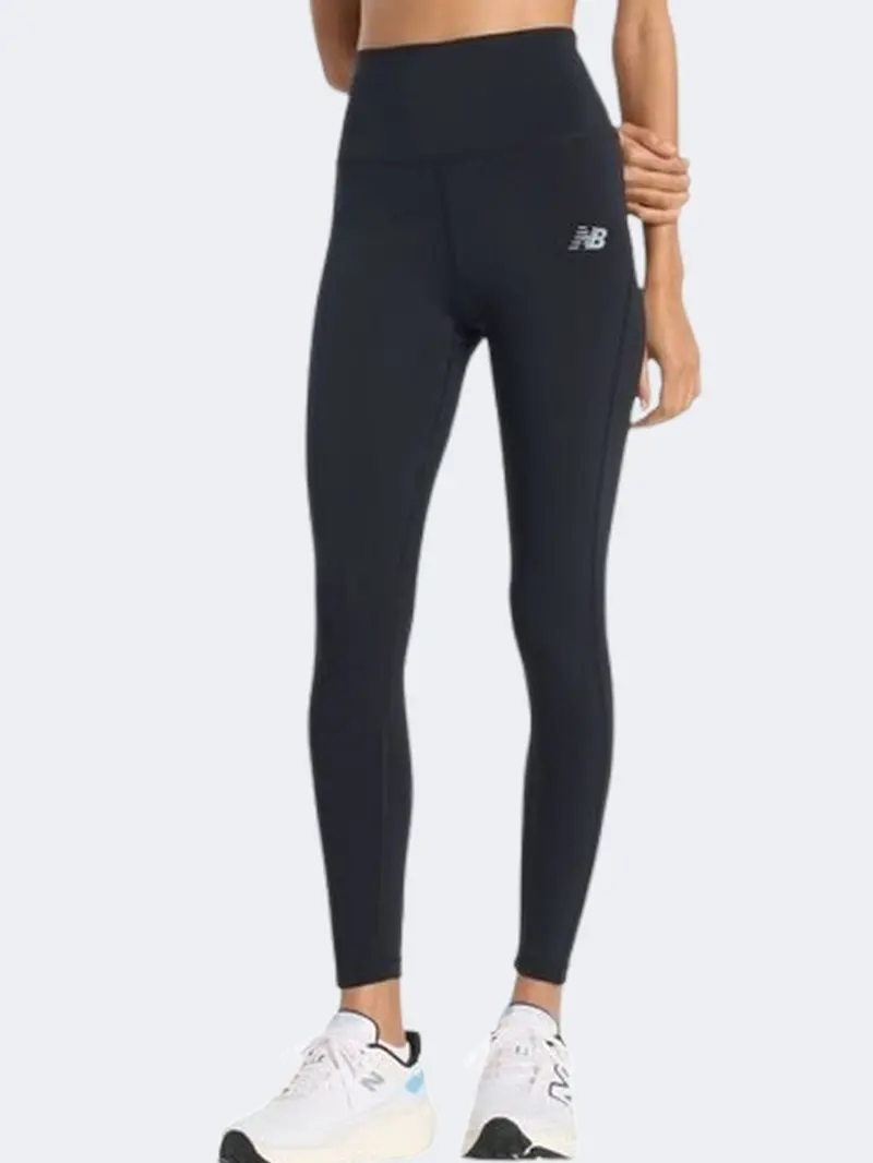 New Balance Sport High-Rise 25-Inch Women'S 7/8 Tights – Black Performance Fit 1