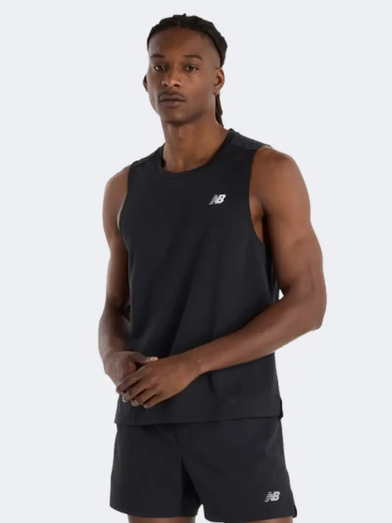 New Balance Sport Men'S Breathable Performance Tank – Black 1