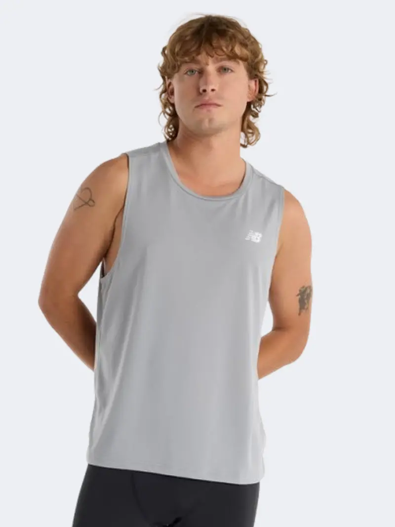 New Balance Sport Men'S Lightweight Performance Tank Top – Slate Grey 1