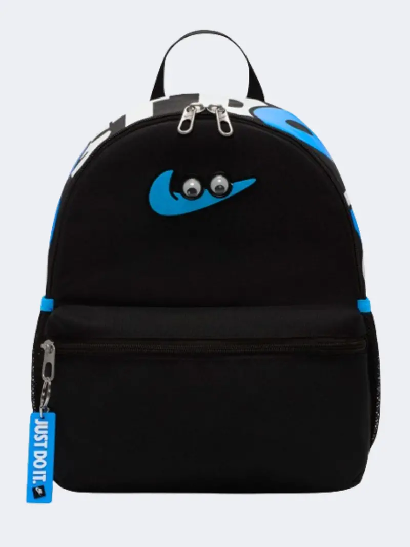 Nike Brasilia Jdi Swooshy Unisex Gym Bag – Black/Photo Blue 1