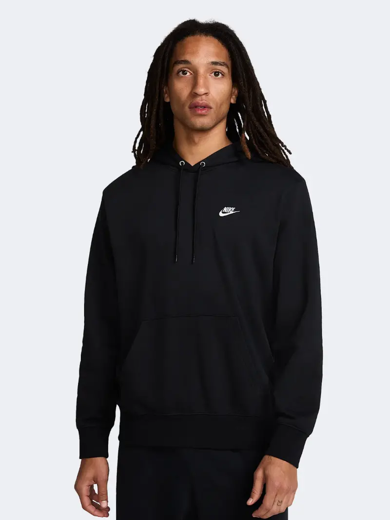 Nike Club Men'S Lifestyle Hoodie – Solid Black 1