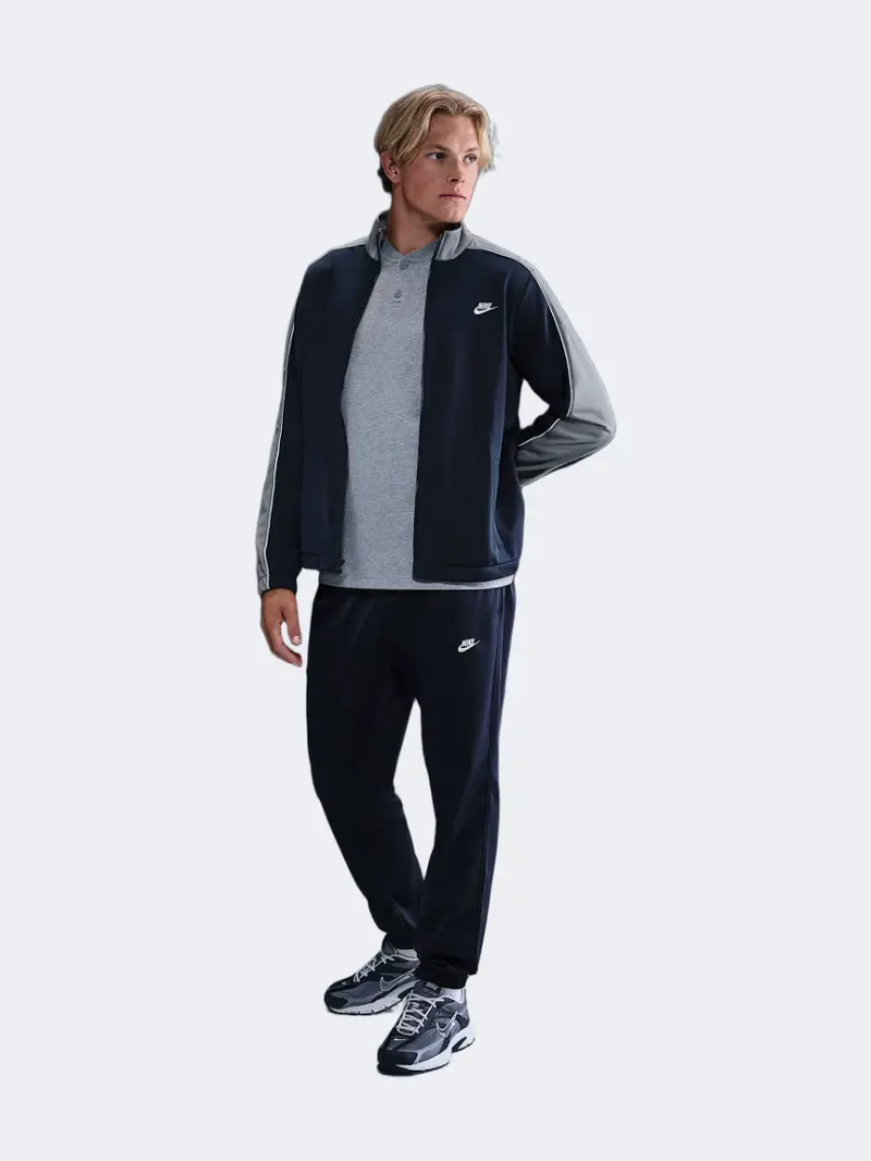 Nike Club Men’S Obsidian, Grey, And White Lifestyle Tracksuit 1