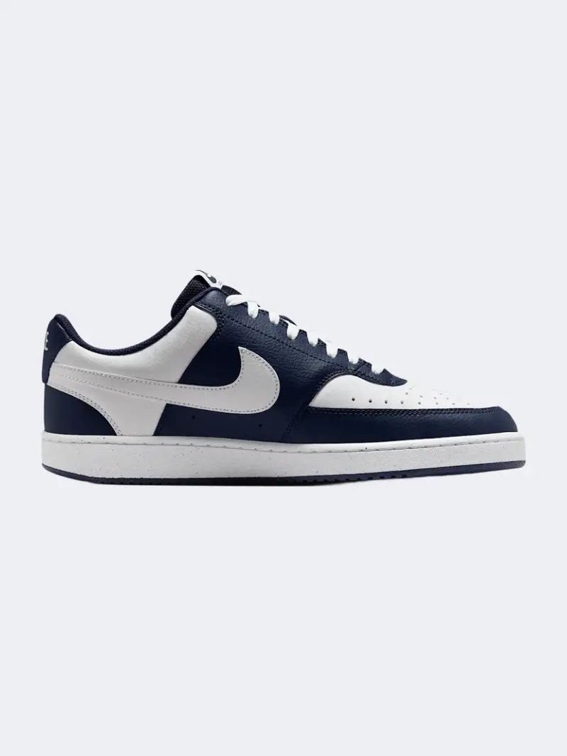 Nike Court Vision Low Men'S Navy And White Lifestyle Sneakers 1