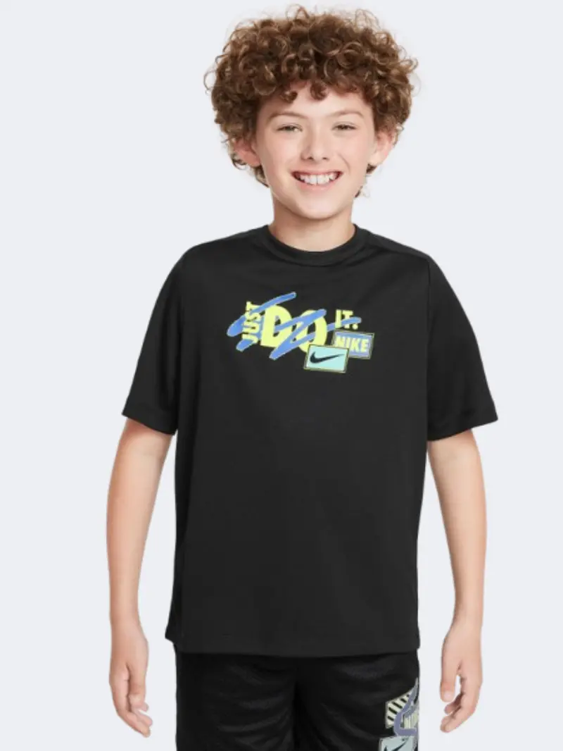 Nike Df Multi Boys' Athletic Tee – Sleek Black 1