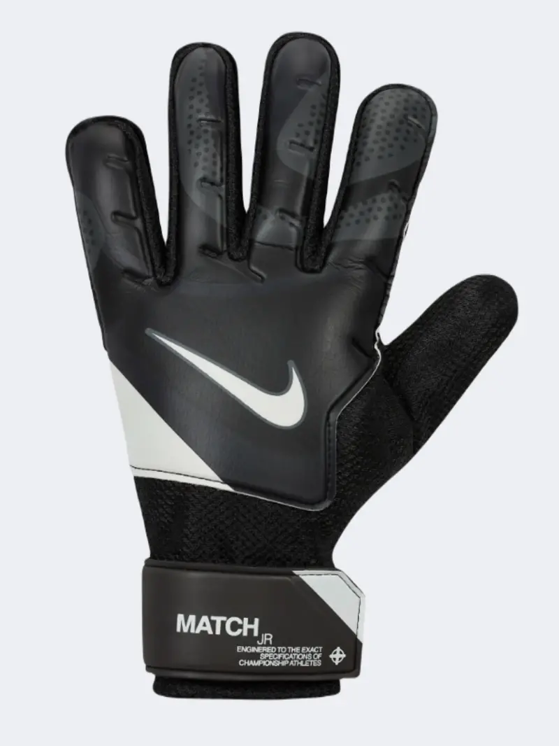 Nike Gk Match Ho23 Black, Grey, And White Unisex Soccer Gloves 1