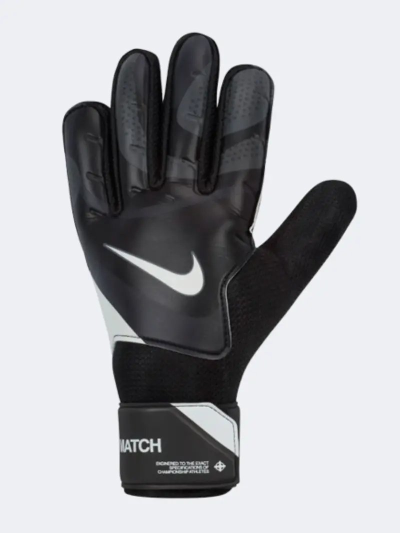 Nike Gk Match Men'S Goalkeeper Gloves In Solid Black 1