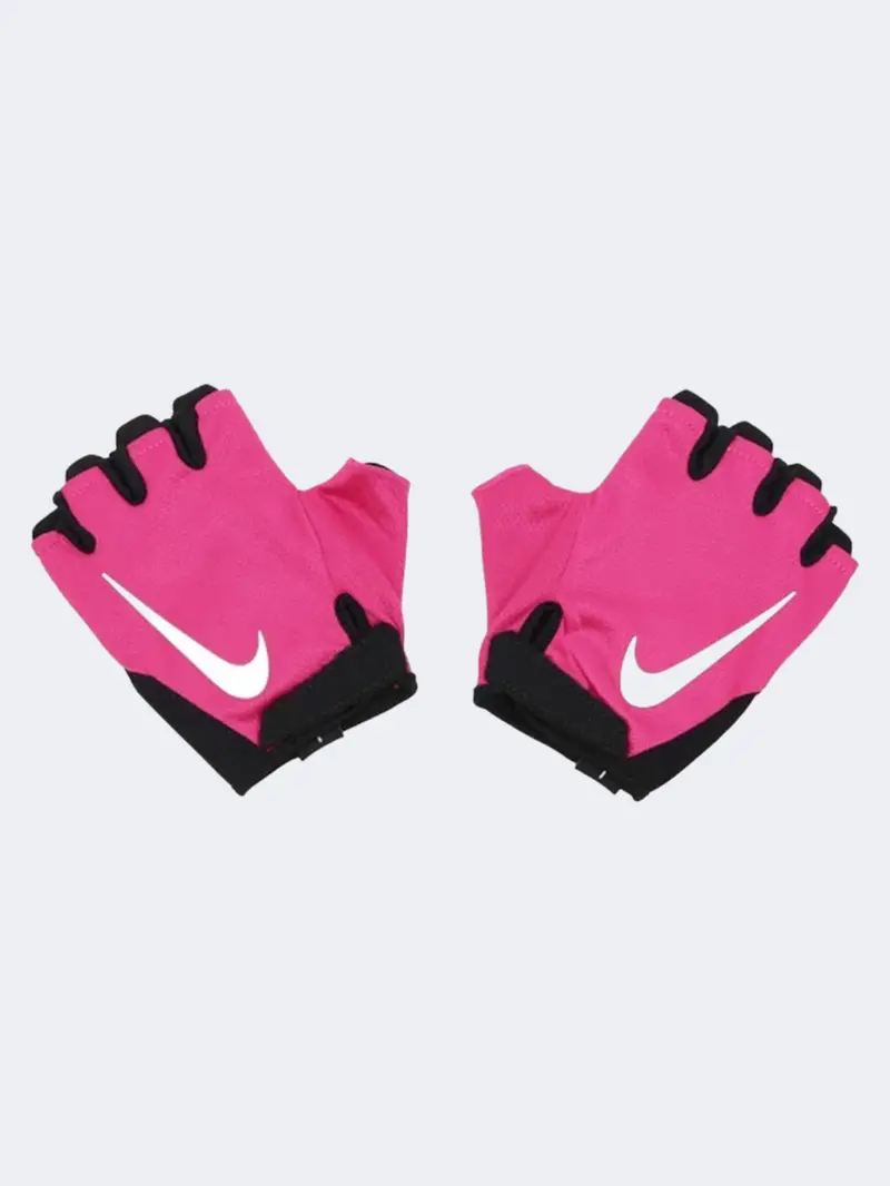 Nike Gym Essential Fg2 Training Gloves For Women – Pink, Black & White 1