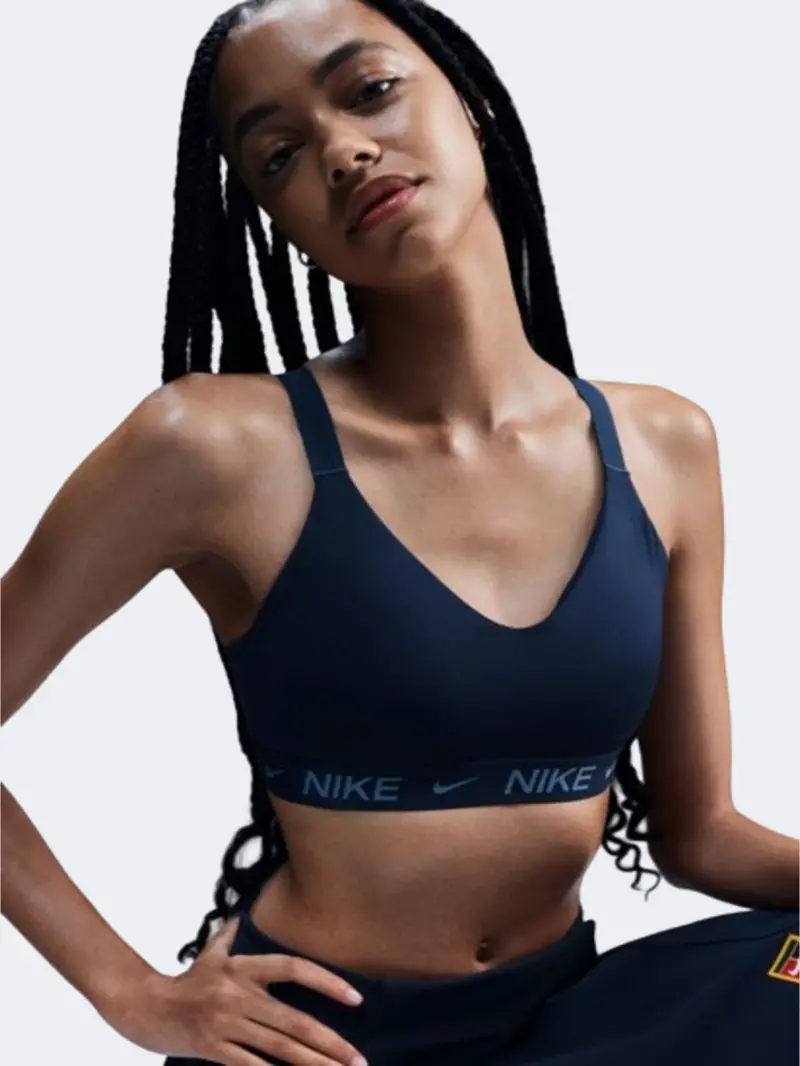 Nike Indy Armoury Navy Women'S Low-Impact Training Bra 1
