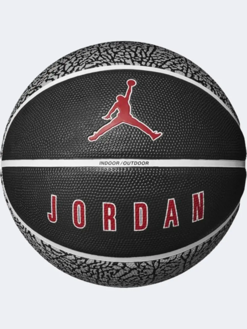 Nike Jordan Playground 2 Basketball Ball – Grey, Red, And Black 1